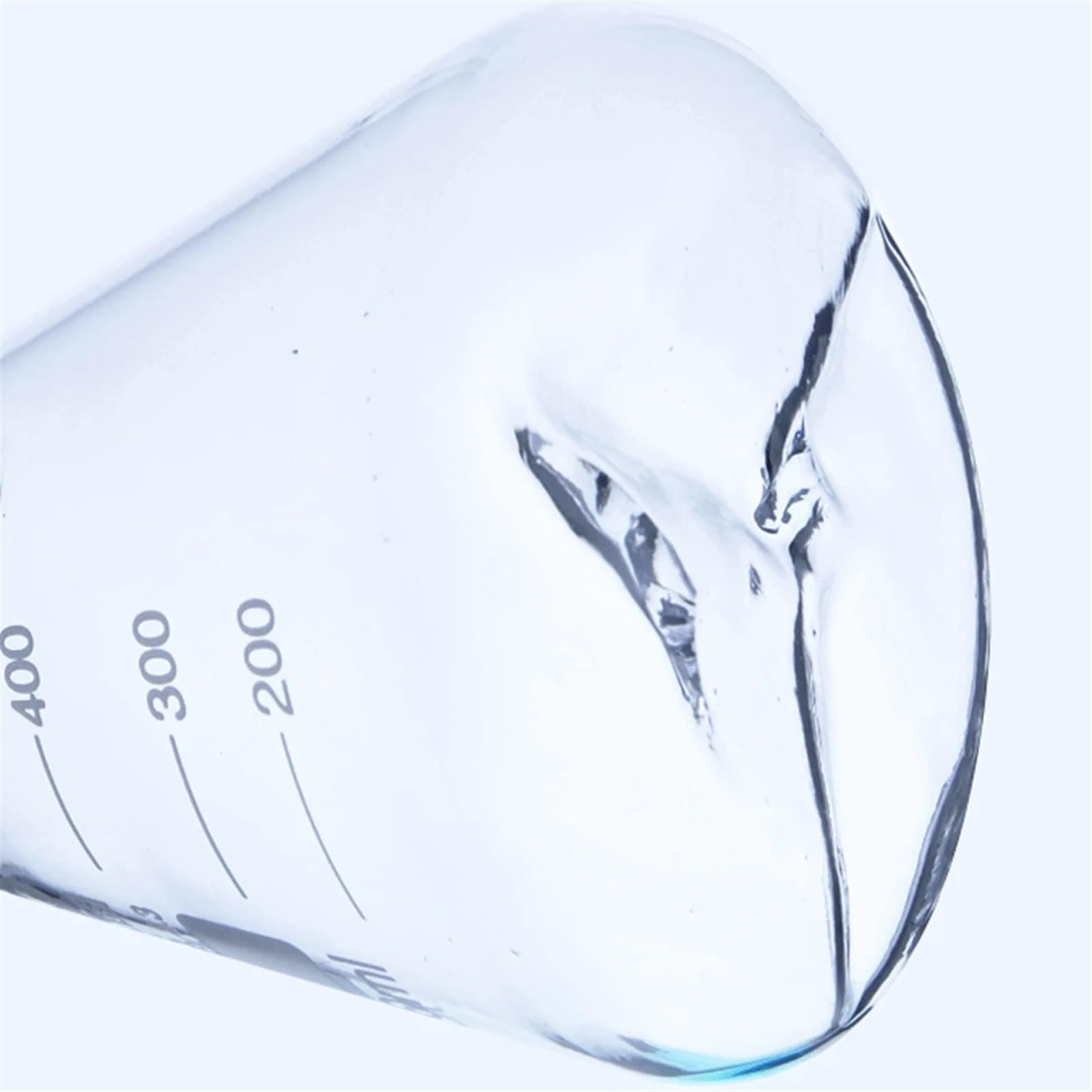 Borosilikat-Messkolben, 250 500 1000 2000 ml Borosilikatglas Glas Schütteln Erlenmeyerkolben mit 3 Schikanen Laborglaswaren Experiment(2000ml Baffle)