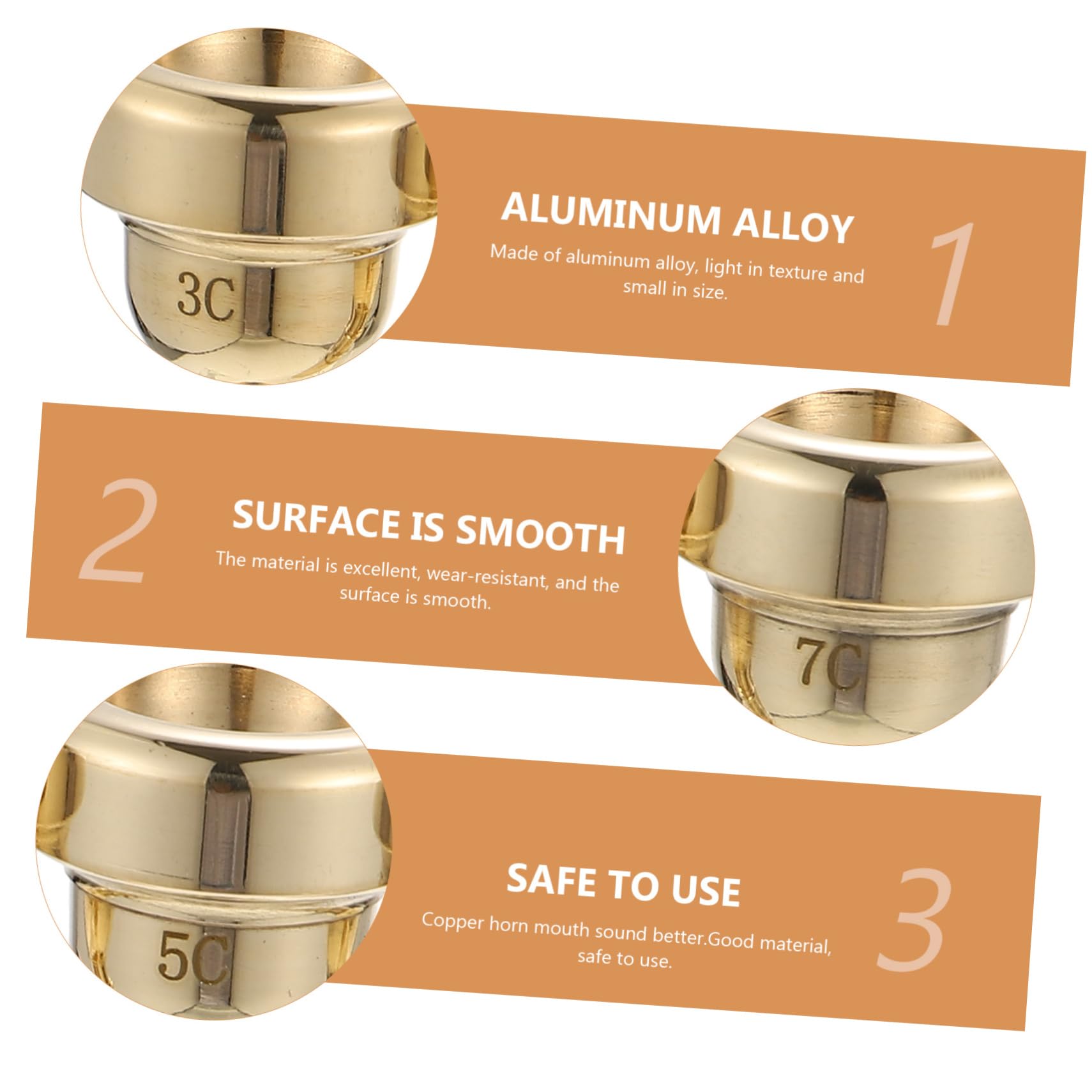 HEMOTON 1Set Trumpet Mute Includes and Mouthpieces Essential Instrument Accessories for Musicians for Practice and Performance