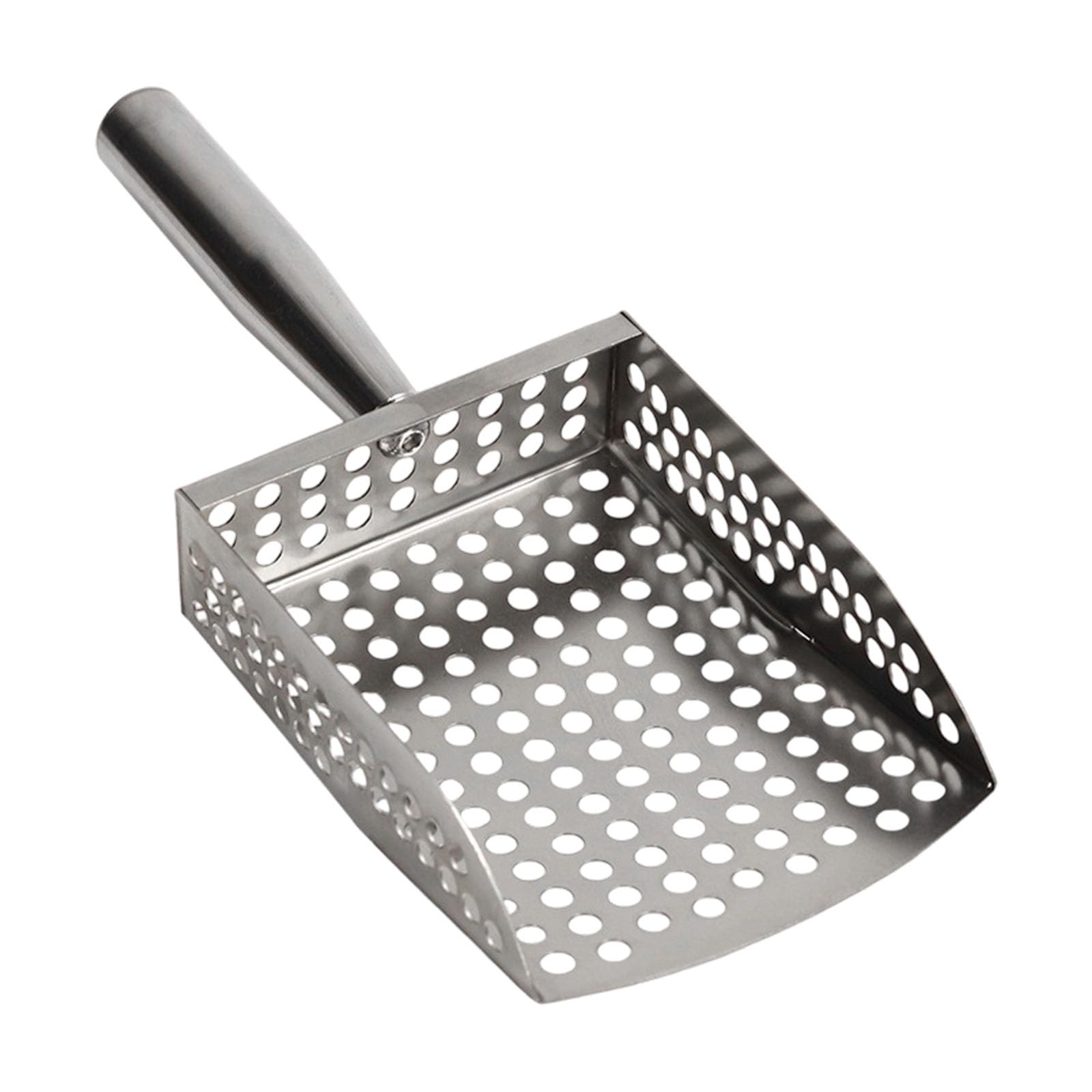 Kalttoy Multimesh Hand Shov Ergonomic Coastal Sand Scooper With Mesh Filter Stainless Steel Construction For Beachcombing And Shell Collecting Coastal Sand Cleaning Tool