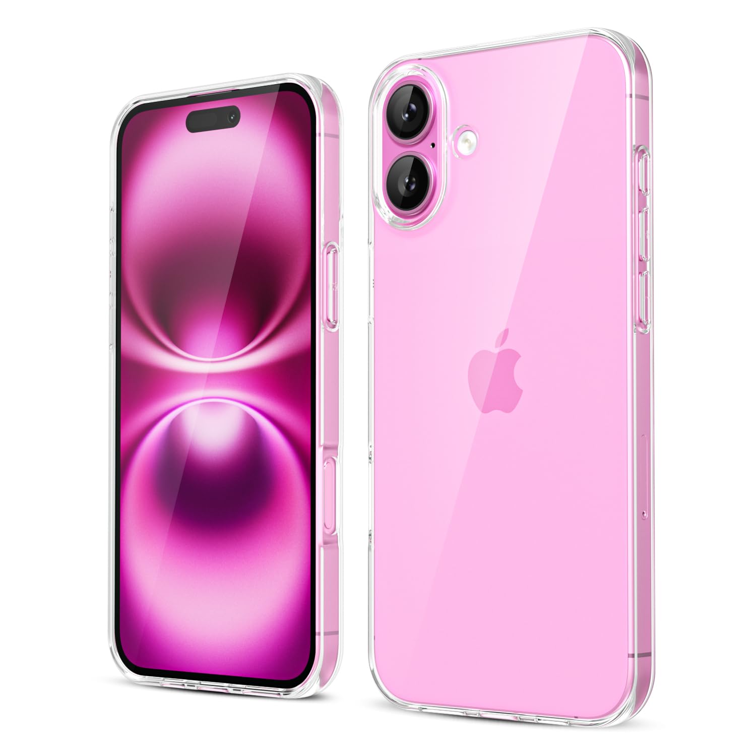 oakxco for iPhone 16 Pro Max Case Liquid Silicone, Soft Rubber Gel Elegant Aesthetic Basic Simple Cover, Cute Thin Slim TPU Matte Solid Color Plain Smooth Case for Women Girl, Light Pink — view 853