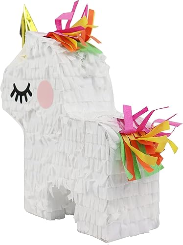 Miniatura 6 de GIFTEXPRESS 6 piñatas de unicornio de 8 x 6 pulgadas para niñas, decoraciones de fiesta de cumpleaños, Cinco de Mayo, decoraciones de fiesta