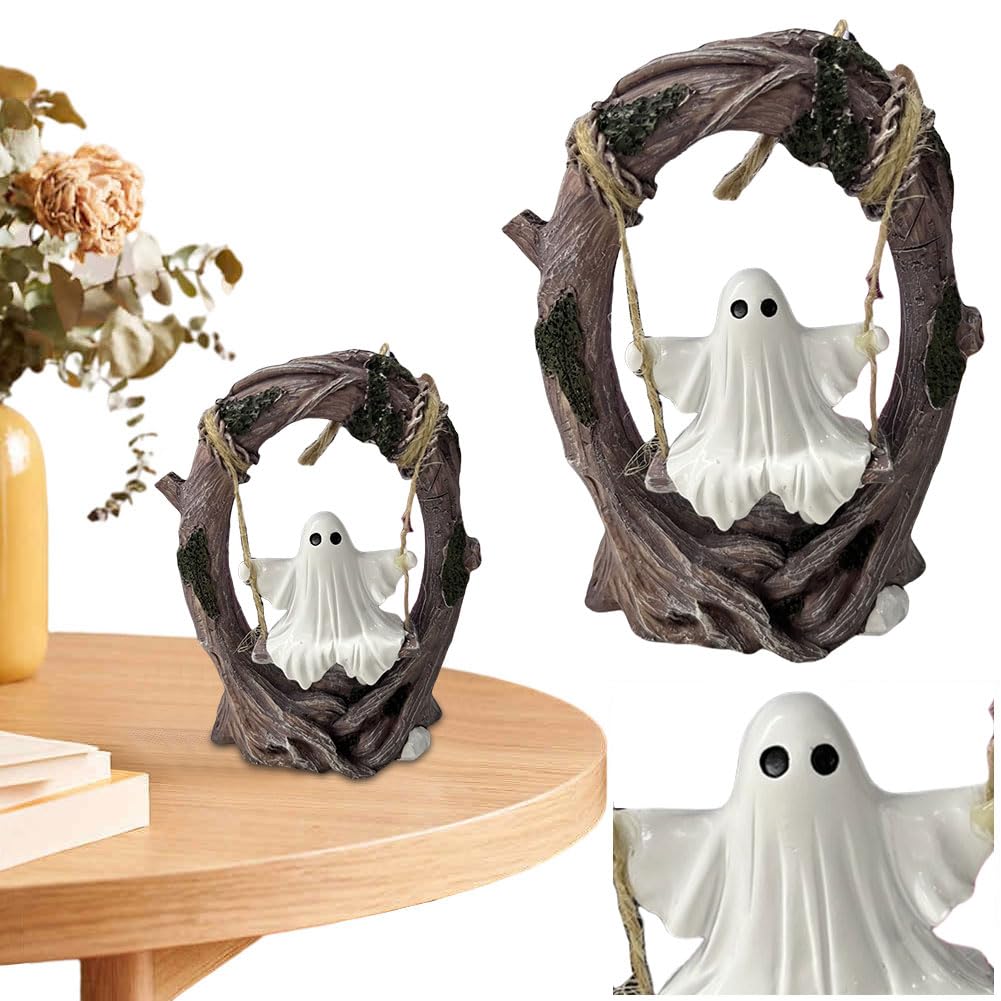 Halloween Cute Swing duch zabawny wiszące ozdoby do biura (A)