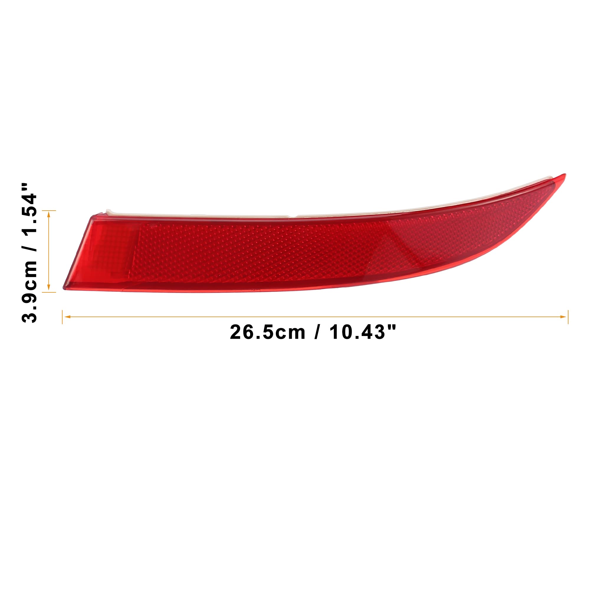 Amazon.com: X AUTOHAUX Car Rear Bumper Reflector Strip Cover Right 