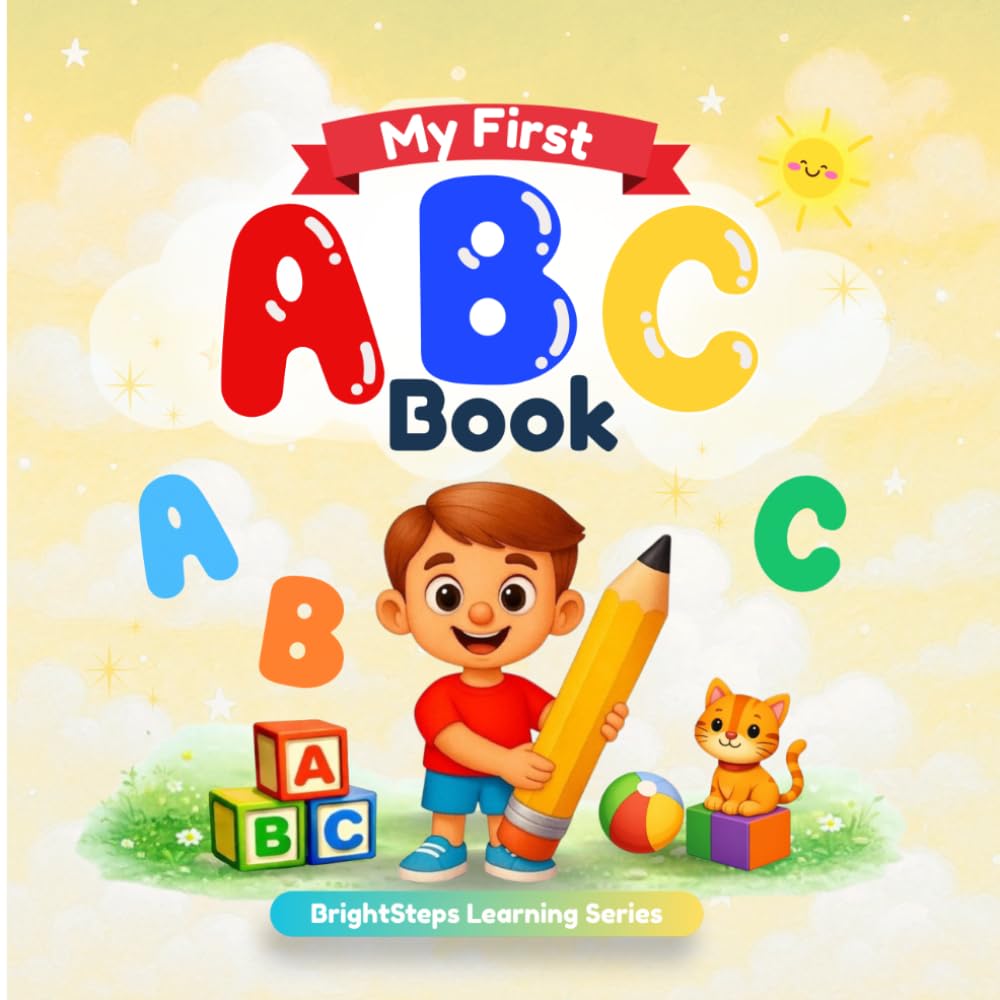 My First ABC Book: Fun Letter Recognition, Early Writing & Vocabulary Activities for Preschool and Early Learners Ages 3-6 (BrightSteps Learning Series)