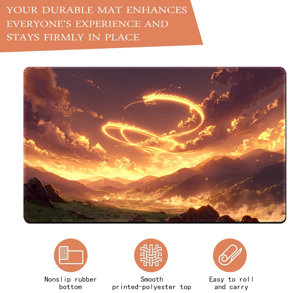 MTG Playmat,With Waterproof Storage black Bag Szie 60 x 35CM - Image 3