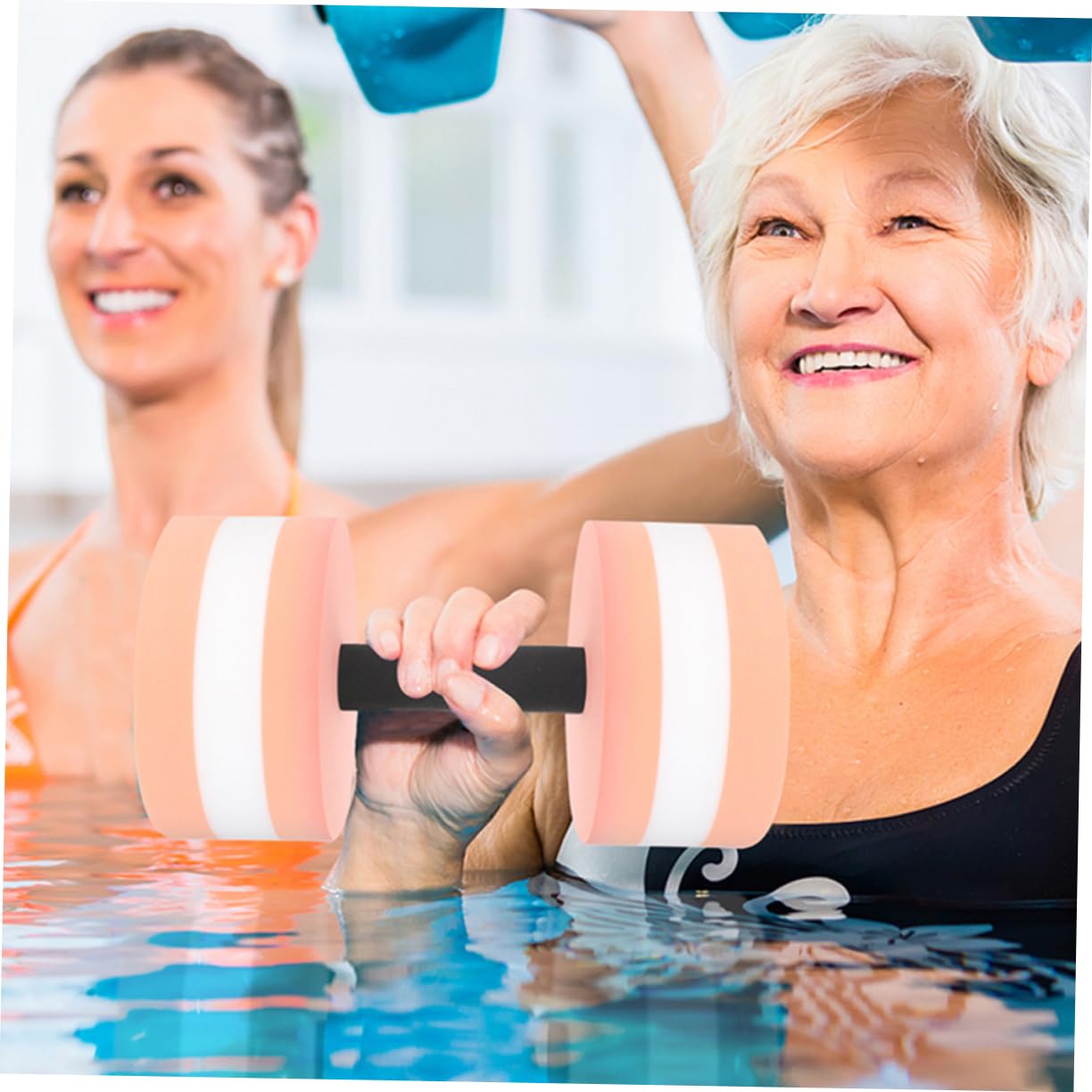 Mikinona Wasserhanteln Eva Auftrieb Poolgewichte 4 Stück Für Wassergymnastik Fitnessgeräte Erwachsene Pooltraining