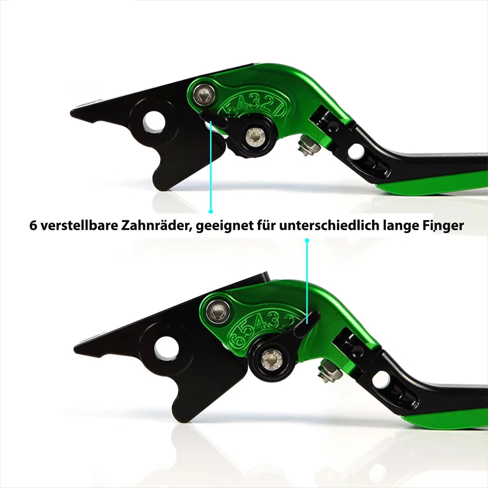 ZHUOWU Levier d'embrayage de Frein Pliable et Extensible Réglable de Moto CNC pour Z900 Ninja 650R ER6-F 2017-2019, Z650 2016-2019, Vulcan/S 650cc 2015-2019
