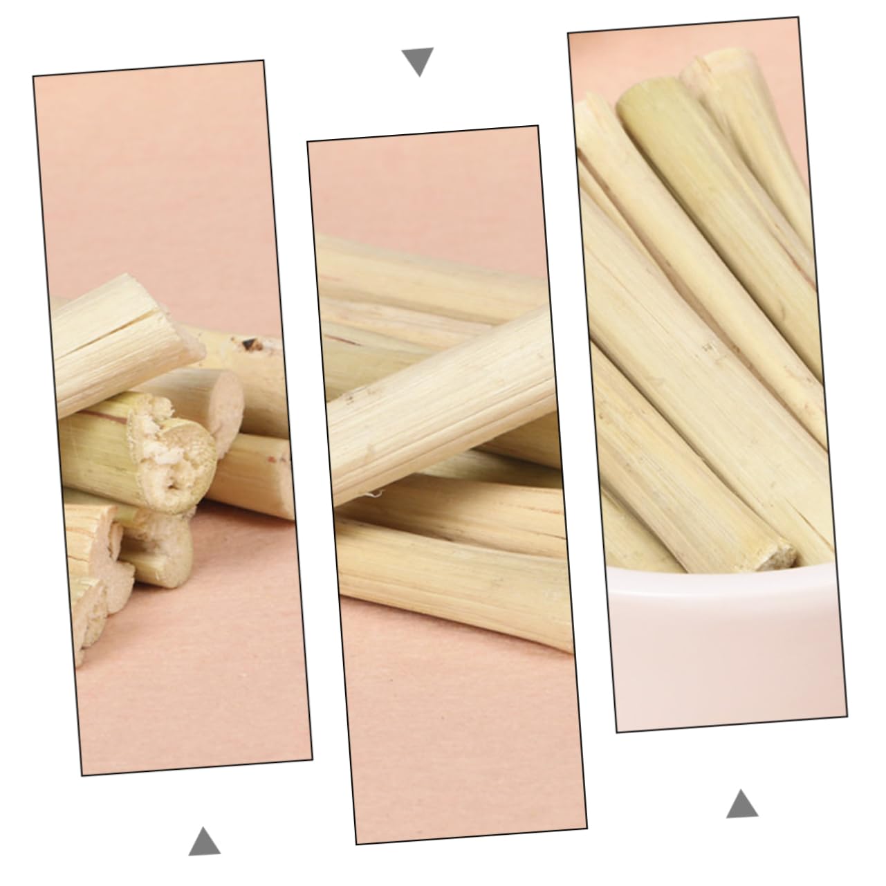 TOYANDONA Natürliche Kauspielzeuge für Kleintiere Zähneknirschen Spielzeug Haustier Beißspielzeug für Hamster Kaninchen und Meerschweinchen Sicher und Langlebig Beige
