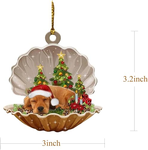 Miniatura 4 de Adornos de perro para árbol de Navidad, lindas decoraciones de imagen de perro, regalos conmemorativos para mascotas para Navidad, divertidos
