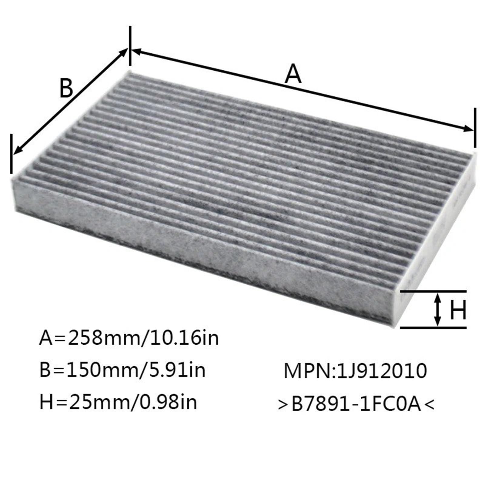 Filtres A Air Pour Nissan Pour Cube Pour Leaf 2 X Car Filtre À Pollen Pour Cabine Charbon Actif OE:B7891-1FC0A