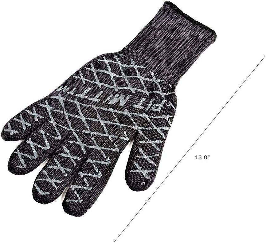 Charcoal Companion Ultimate Barbecue Pit Mitt Glove - For Grill or Oven - Measures 13" Long - CC5102. : Oven Mitts : Patio, Lawn & Garden