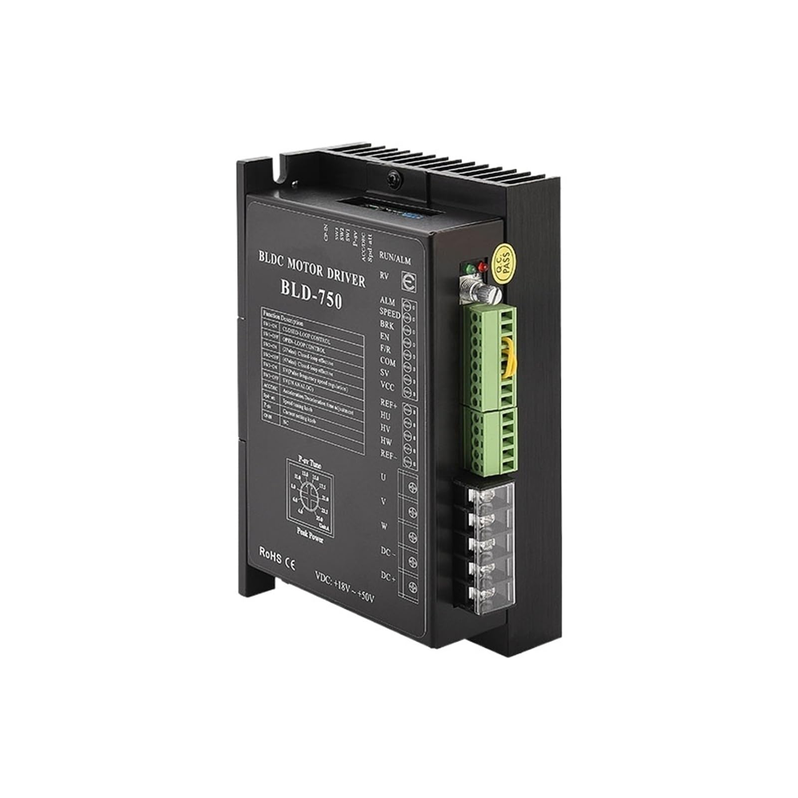 Module de pilotage BLDC 48v 750w triphasé pour automatisme et robotique industrielle