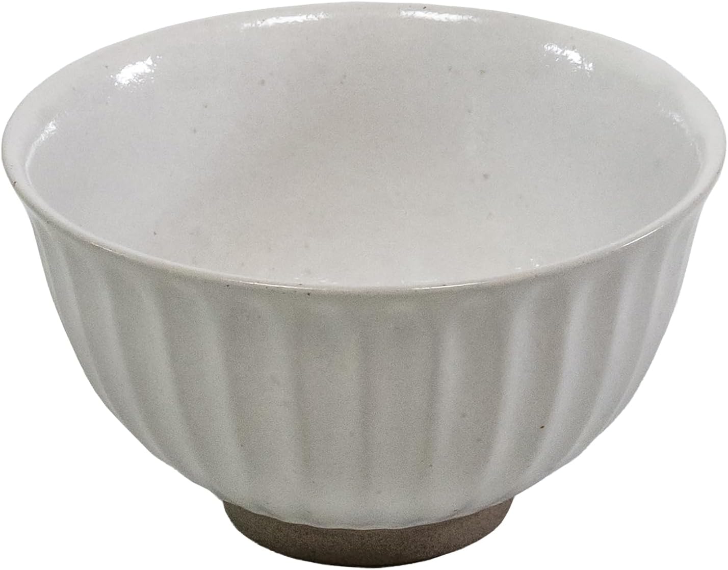 TAMAKI T-954218 Japanese Pottery Rice Bowl, White Glaze, White, Diameter 4.5 x Height 2.6 inches (11.5 cm), Height 2.6 inches (6.7 cm), 11.2 fl oz (330 ml), Pottery, Stylish Gift