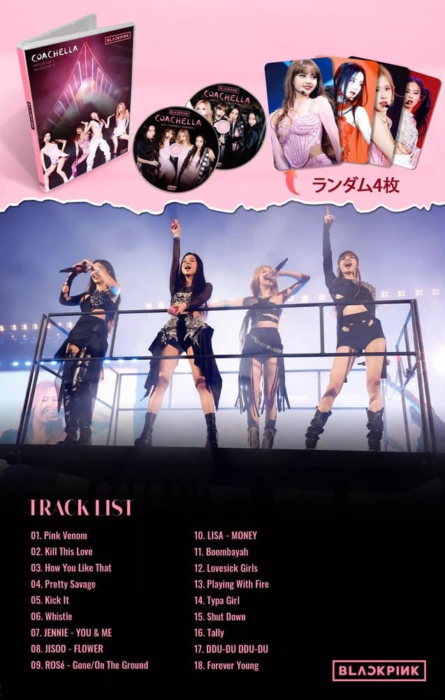 BLACK PINK 全18曲を収録した2枚組 Coachella 4枚の写真が含まれています [並行輸入品]