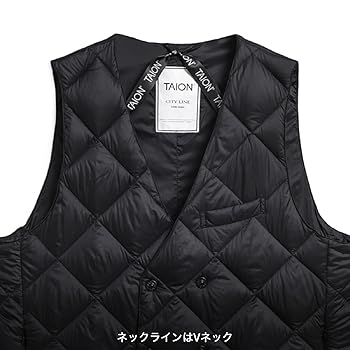 Amazon | [タイオン] メンズ ダブル ダウンジレ 0032CW | ベスト