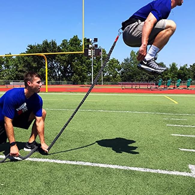 Kbands Speed Reactive Stretch Cord - Adjustable Belt, Anchor Strap, Dual Resistance Cord, Overspeed Accelerator, Vertical FX