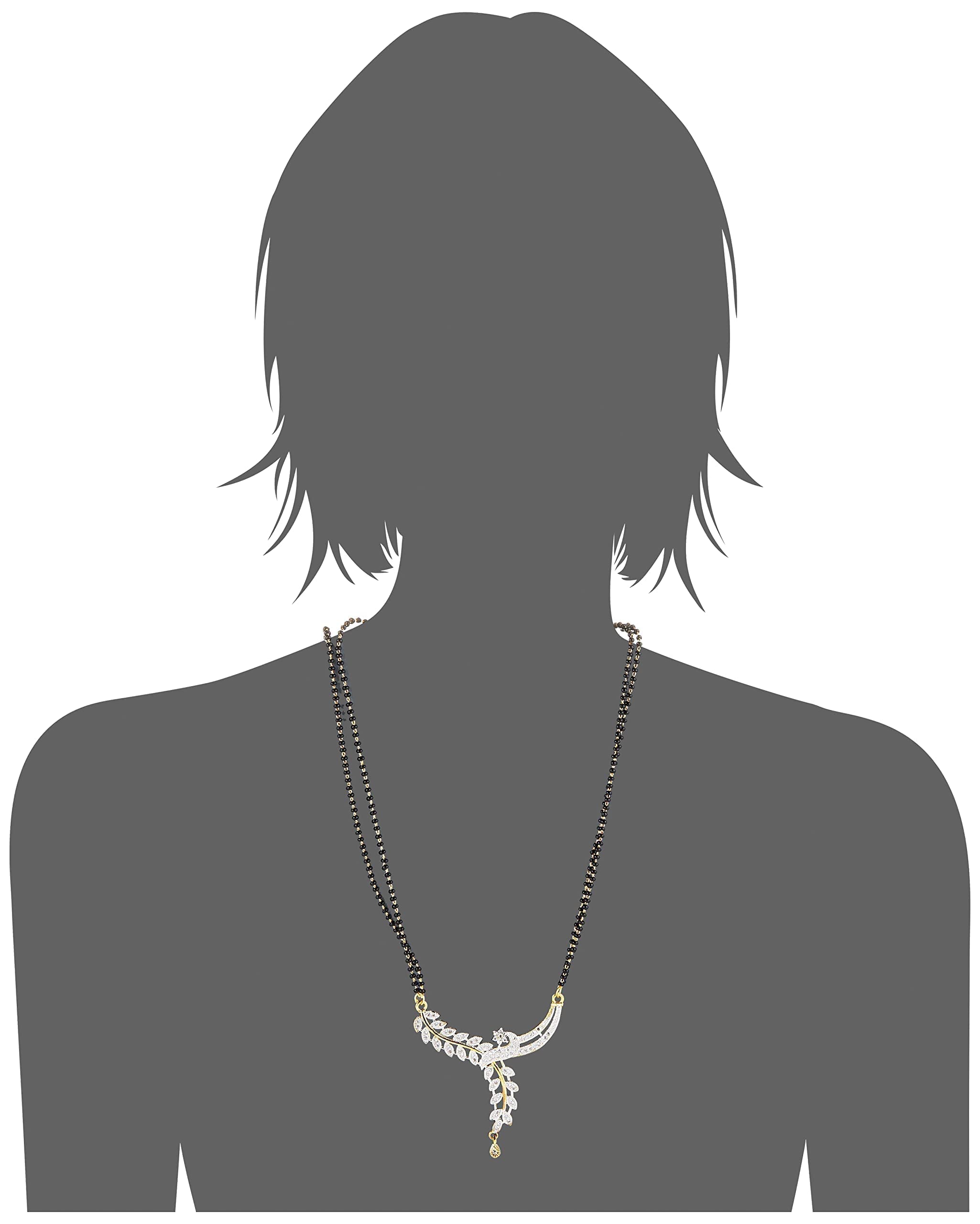 Pride American Diamond Plated Mangalsutra Set