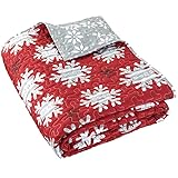 Reversible Snowflake Quilt Ensemble - Full/Queen Quilt