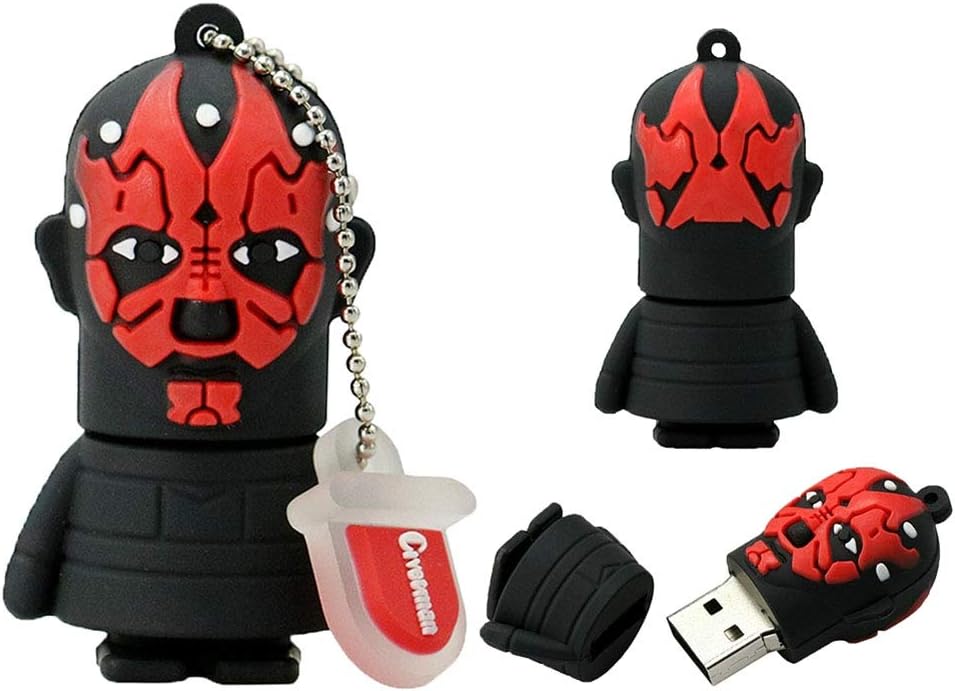 USB Flash Drive Creative Anime Cool Star Wars Silica Gel USB2.0 Flash Drive Gift 4/128 GB High Speed Transmission Portable (8GB,Darth Mader 8PCS)
