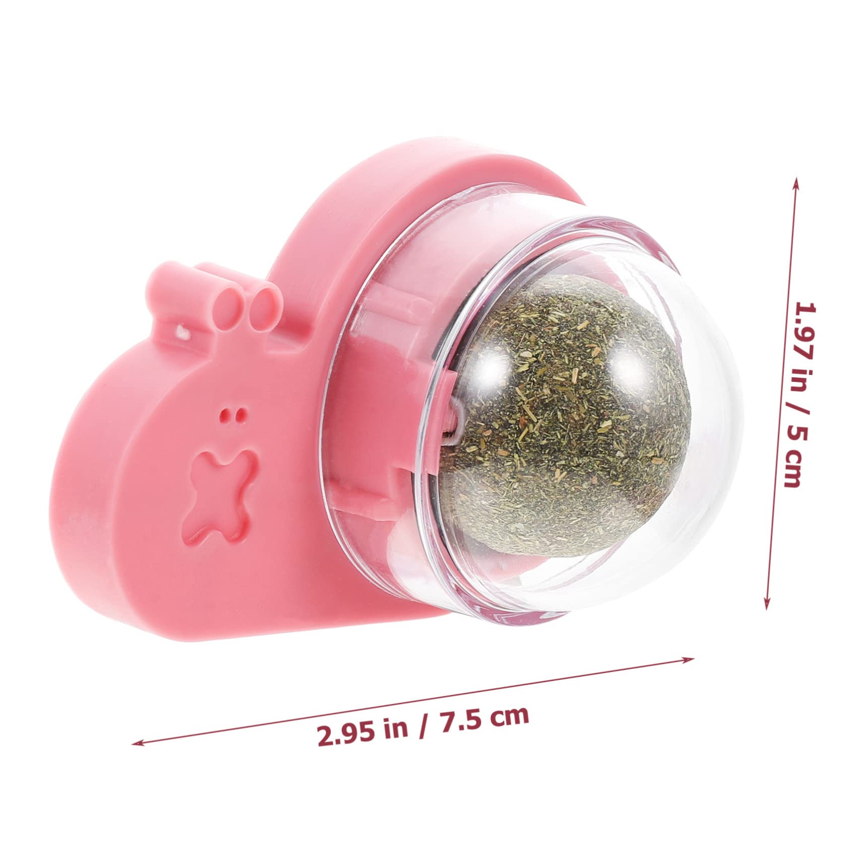 Kisangel 4piezas Pelota De Catnip para Gatos Interactiva Juguete para Mascotas Snack y Limpieza Pared para Gatos Pequeños y Gatitos