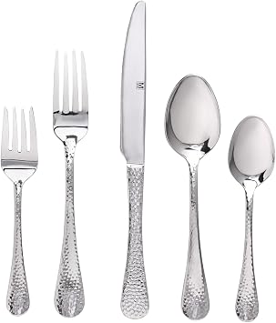 Safdie & Co. AM02562 Premium Flatware Set, One Size, Stainless Steel