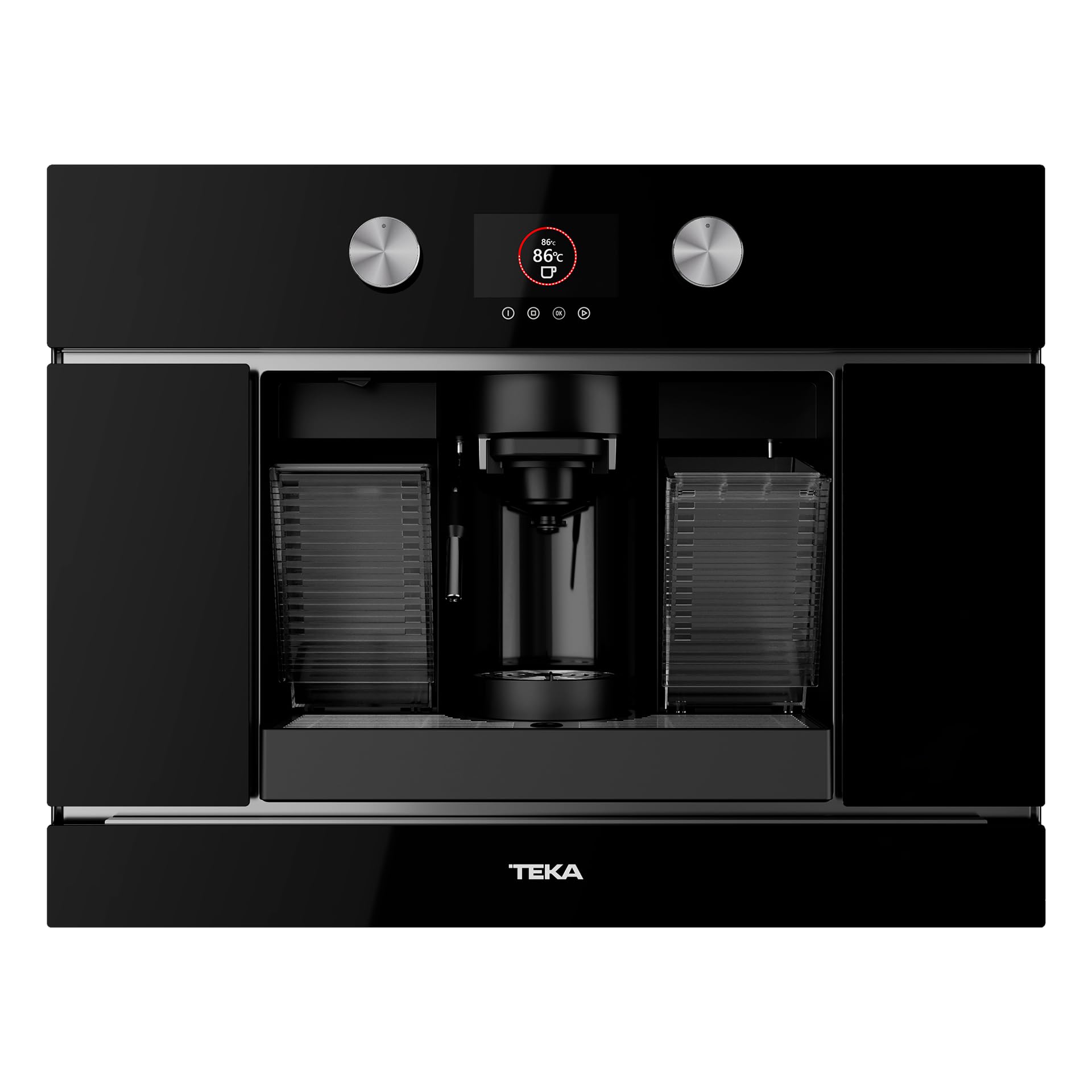 Teka Cafetera Multi Cápsula y Café Molido, 19 Bares, 1 Taza, Pantalla TFT, Vaporizador, Depósito 1L, Modelo CLC 8350 MC