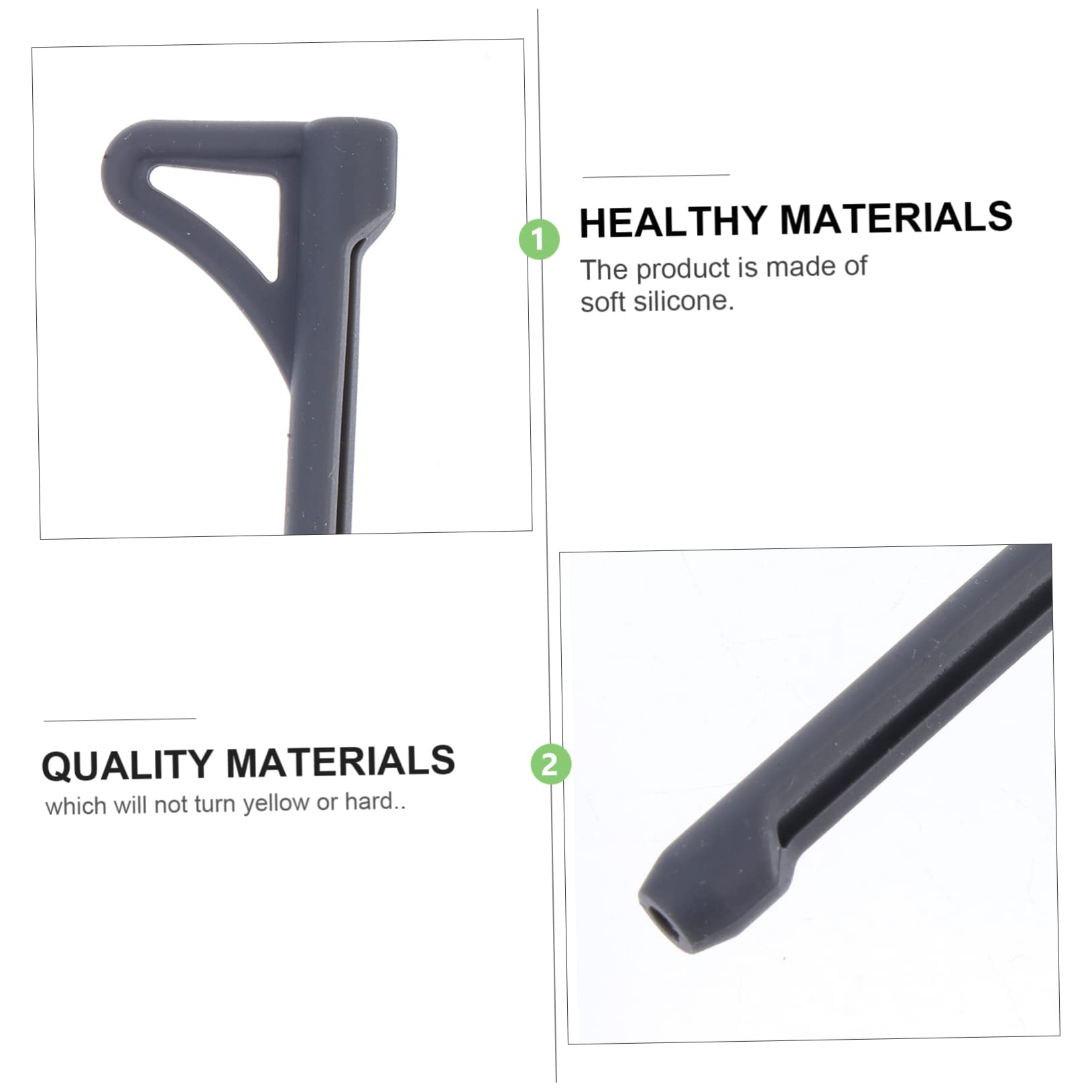 IWOWHERO 10 Pairs Glasses Anti-slip Cover Glasses Lanyard Hanging Tags Tooth Picks Holder Dispenser Anti- Glasses Holder Anti Ear Hooks Eyeglasses Glasses Accessory