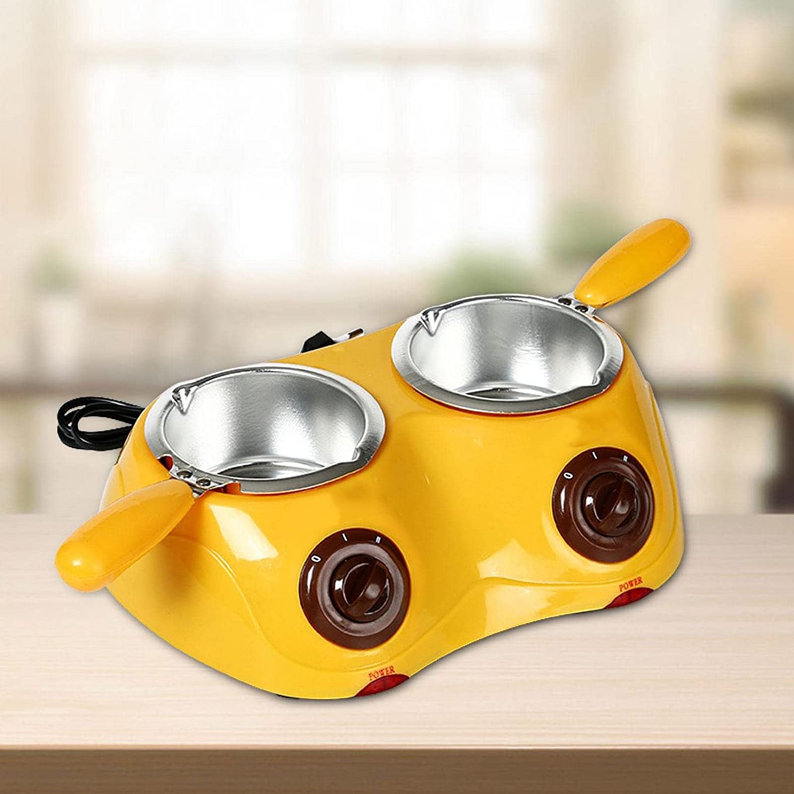 Double Mini Machine À Bonbons À Fondue, Fondoir Électrique Pour Chocolat Et Bonbons Fondants, Kit De Fondoir À Chocolat D'Une Capacité De 500 G, Idéal Pour Les Fournitures De Cuisson De Bonbons Et De