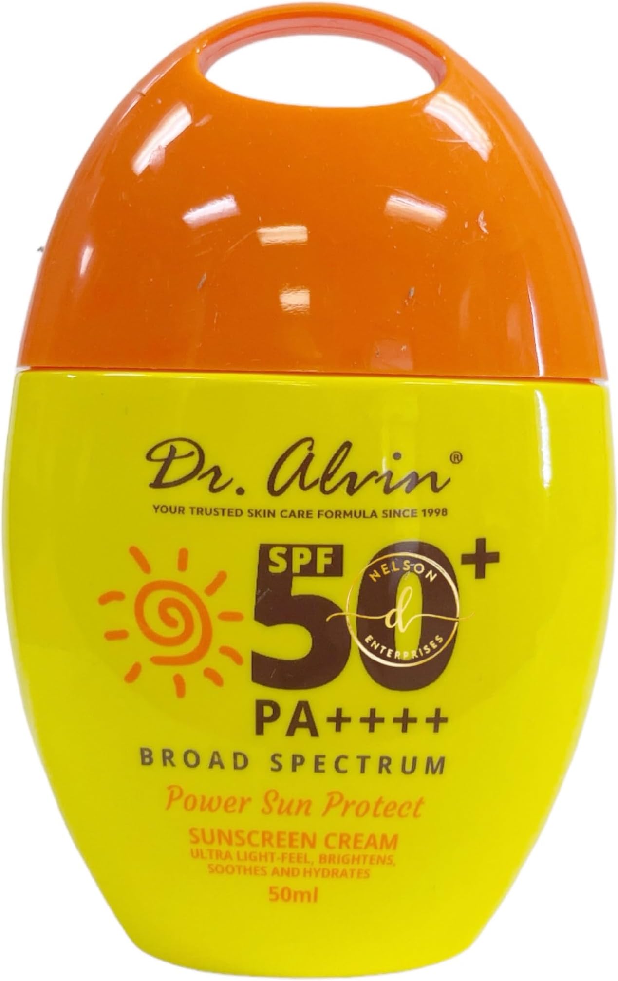 Dr. Alvin Power Sun Protect Sunscreen Cream SPF 50, 50ml, 1.69 Ounce (Pack of 1)