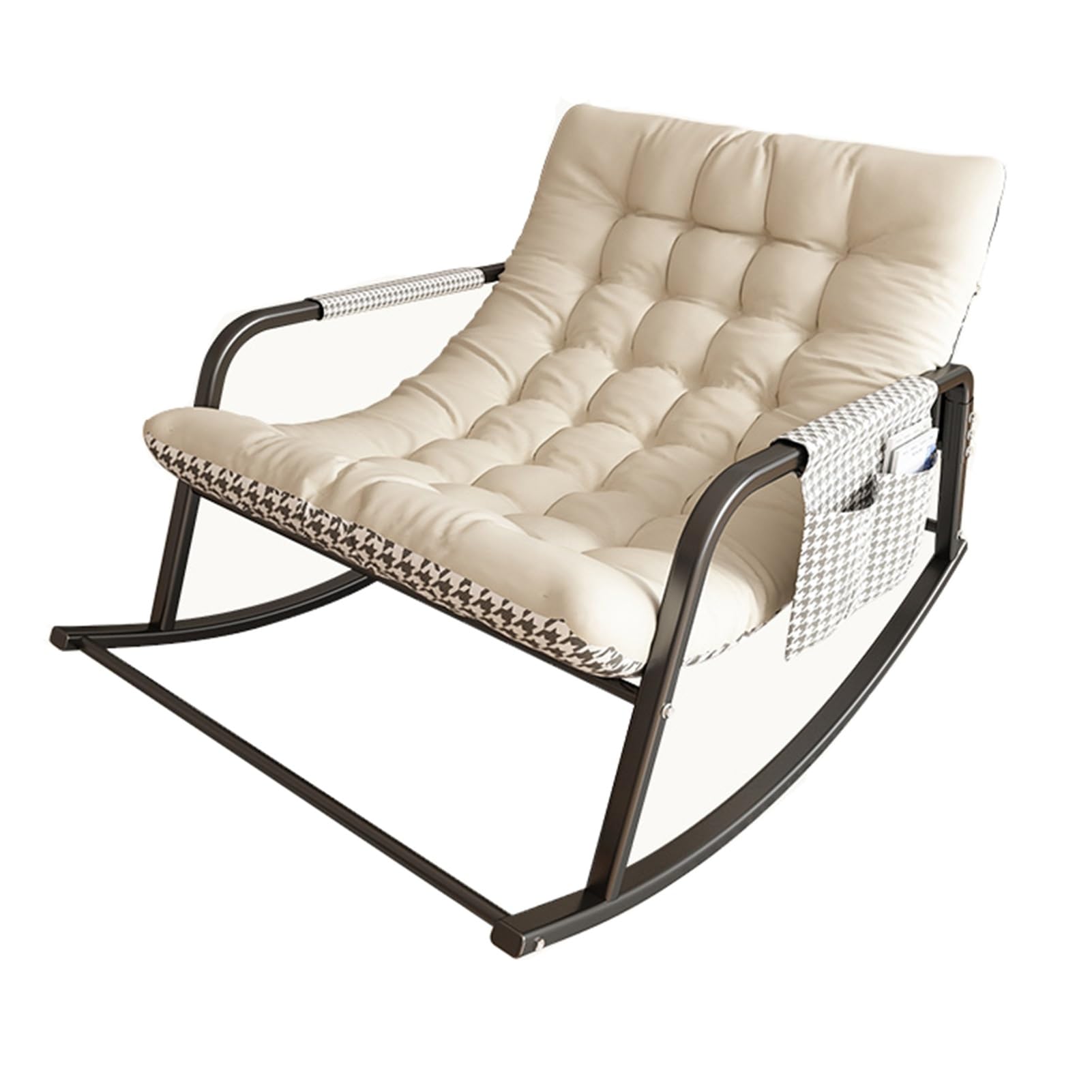 Genérico Patio Outdoor Rocking Chair, Indoor Rocking Chair Comfy Rocker Chair with Thick Cushion, Modern Lounge Chair for Indoor & Outdoor, Front Porch, Backyard
