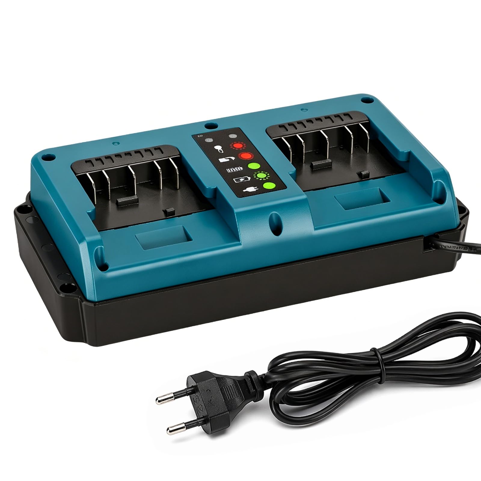 Cargador para batería Bosch de 18 V, cargador de doble puerto de repuesto, cargador rápido con indicador LED, batería profesional de 18 V para GBA BAT609 BAT610/BAT610G BAT611 BAT612 BAT618G BAT619