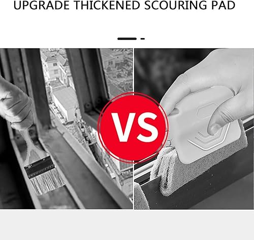 Miniatura 7 de Limpiador Mágico de rieles de ventana, juego de herramientas de cepillo de limpieza de ranura de ventana mejorado 2024, juego de herramientas de