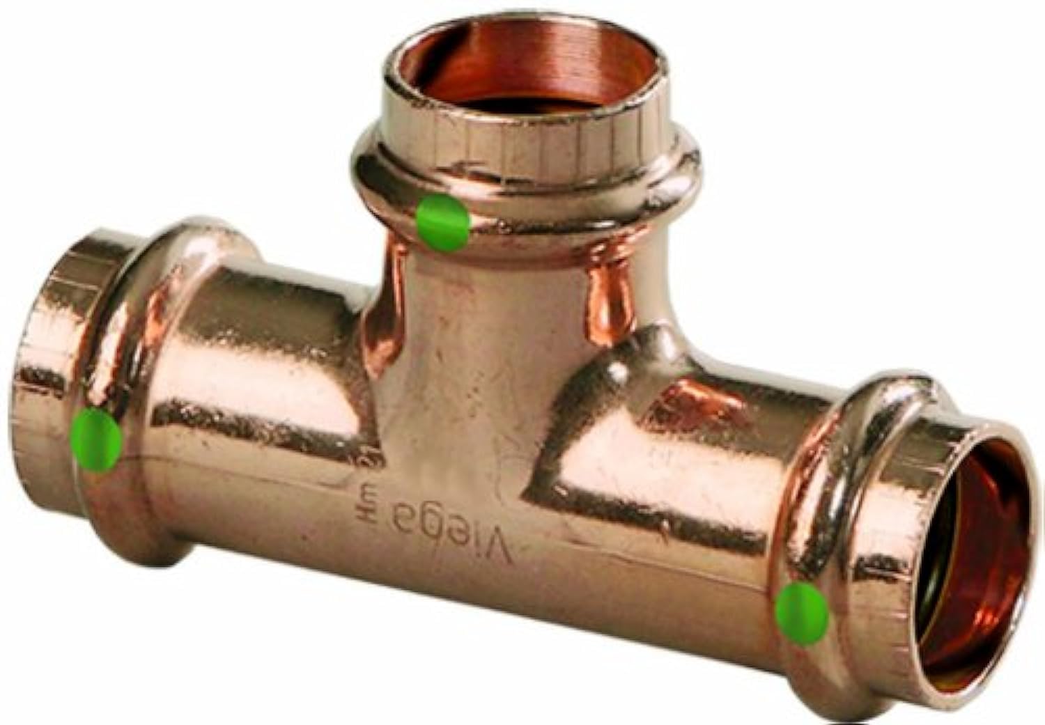 Amazon.com: Viega 15448 ProPress Zero Lead Copper Tee with 1-1/2