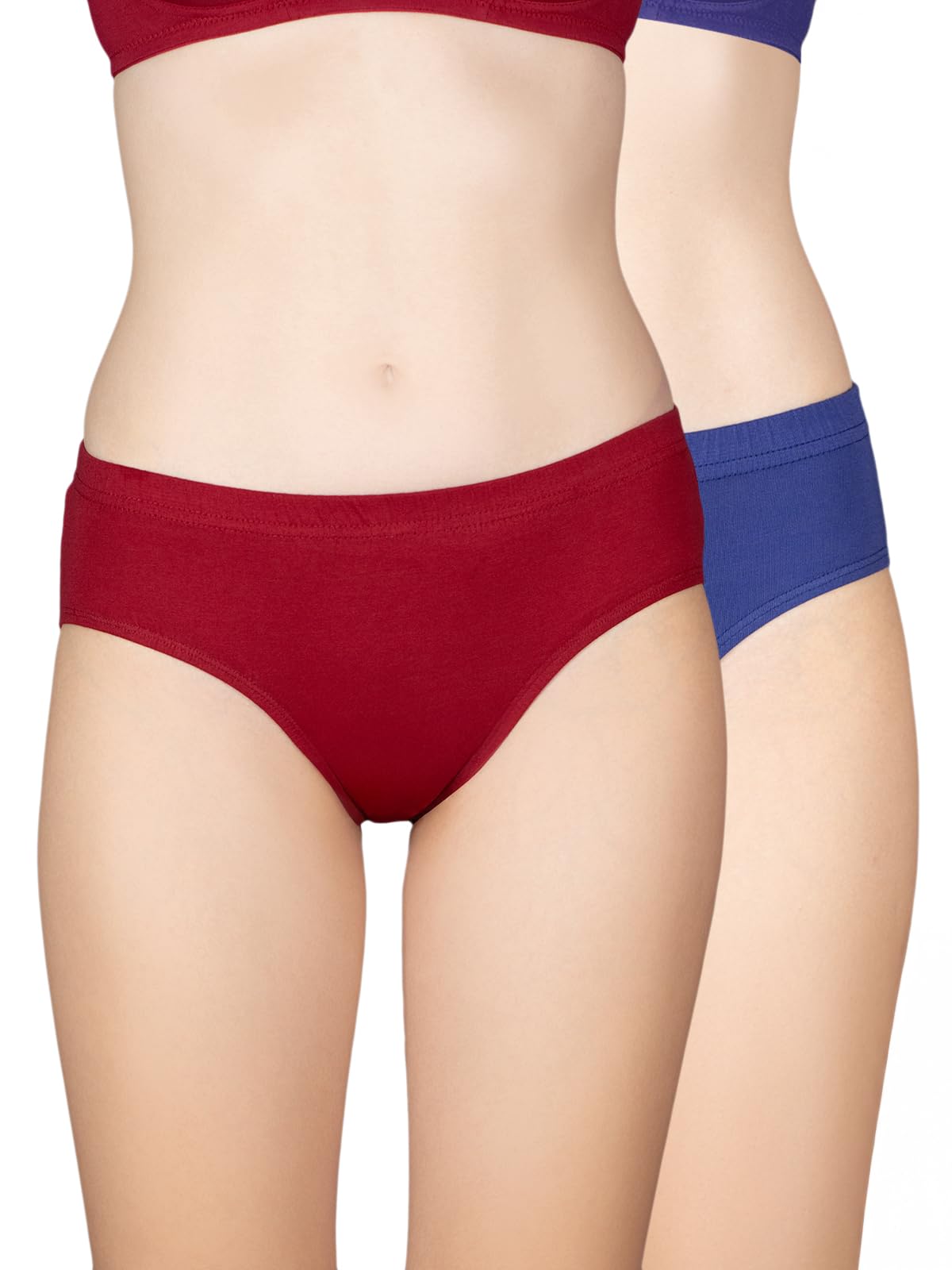 lux cozi Her Hipster Panty Set for Women - Cotton Panties for Women Combo, Comfortable Inner Elastic Underwear for Women Combo Pack of 2-picture-19