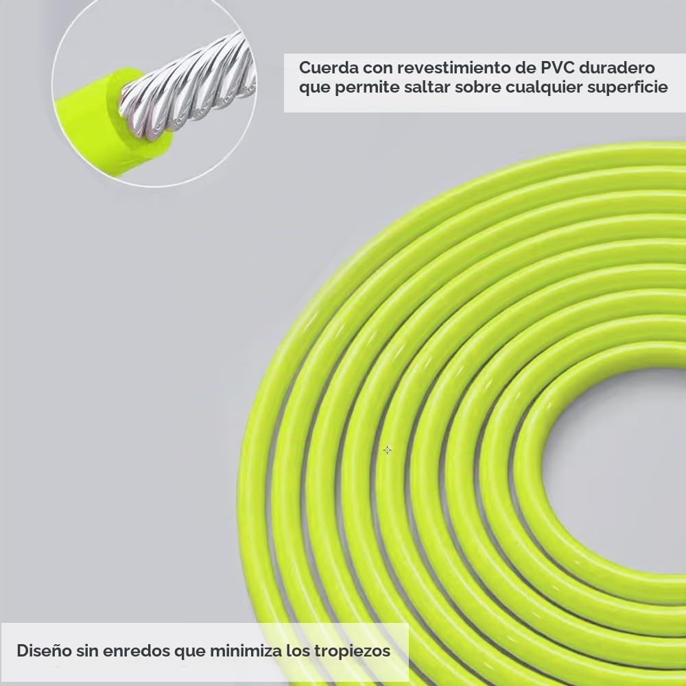Hererope - Cuerda de saltar con peso de 1/4 libras para fitness