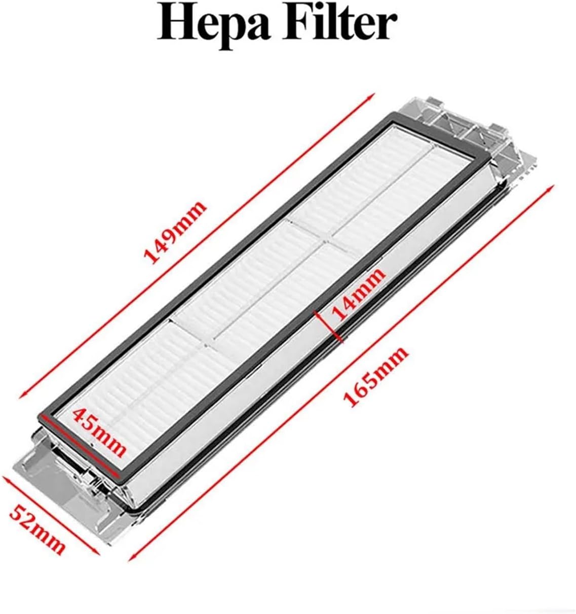 Vacuum Cleaner Accessories.Mop Cloth.HEPA Filter.Main Brush.Side Brushes.Dishcloth.Vacuum Cleaner Parts Kit.Compatible for Xiaomi Mi 1 1s.Compatible for Roborock S50 S51 S55 S60 S6 Pure S5Max (Color