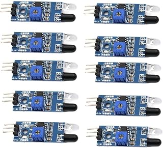 10 Stück Lichtschranke IR Sensor Obstacle Avoidance Reflexionssensor für Arduino Roboter Fahrzeug 35 Grad Erfassungswinkel