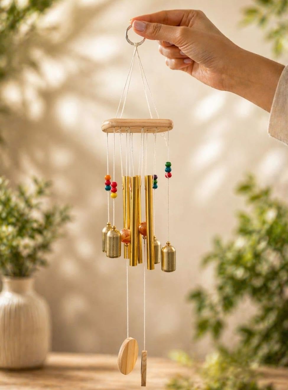 GURU KIRPA Enterprises Wind Chime for Home Positive Energy | Door Hanging Decor | Office Decoration Item | Meditation Accessory (Wind Chime 1)-image-13