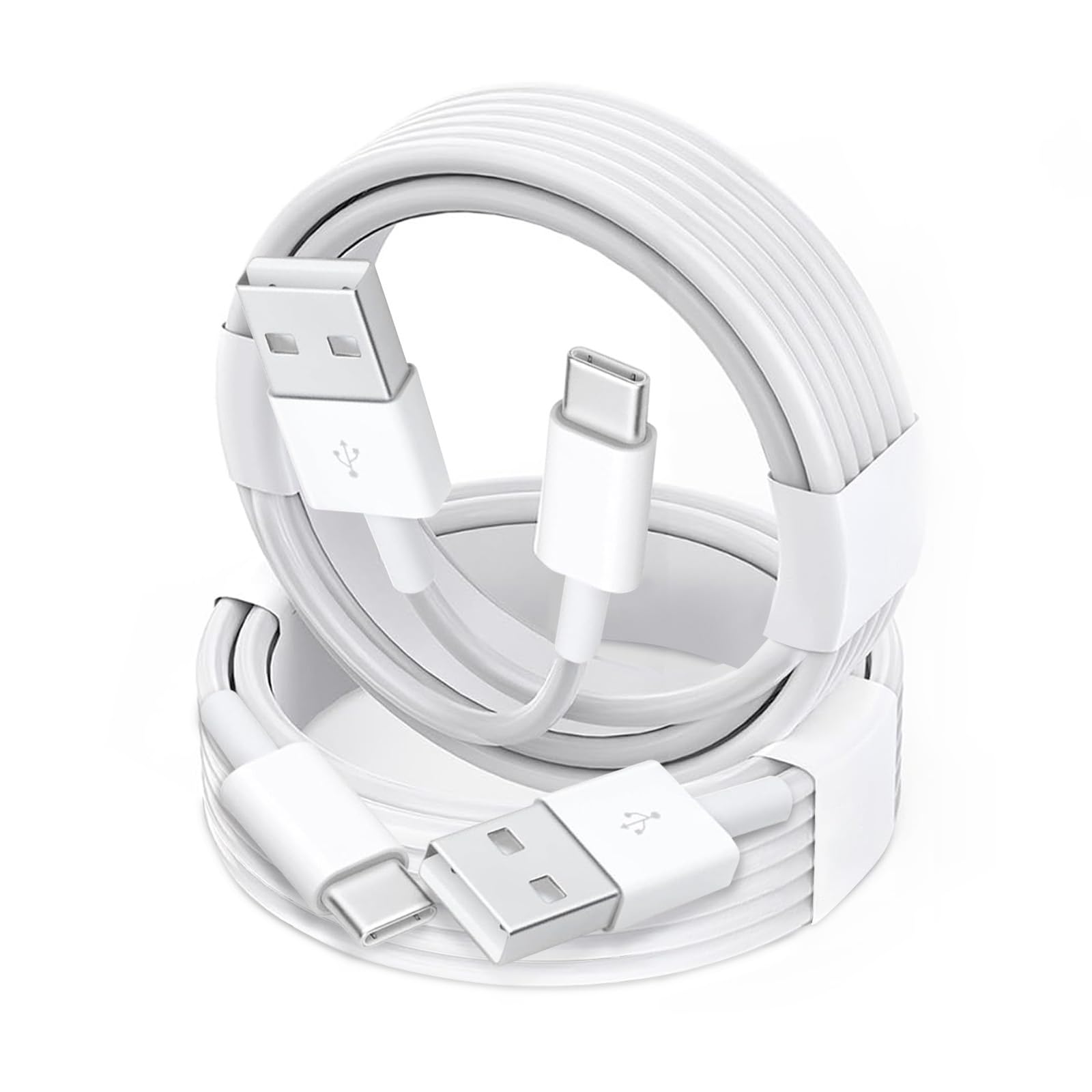 2 Pack USB-A to USB-C Car Carplay Cable for iPhone 17, 17 Air, 17 Pro, 17Pro Max, iPhone 16, 16 Plus, 16 Pro, 16 Pro Max, 16E, iPhone 15, iPad 10th, iPad Pro 12.9" 13" 11", iPad Air USB Type C Cord