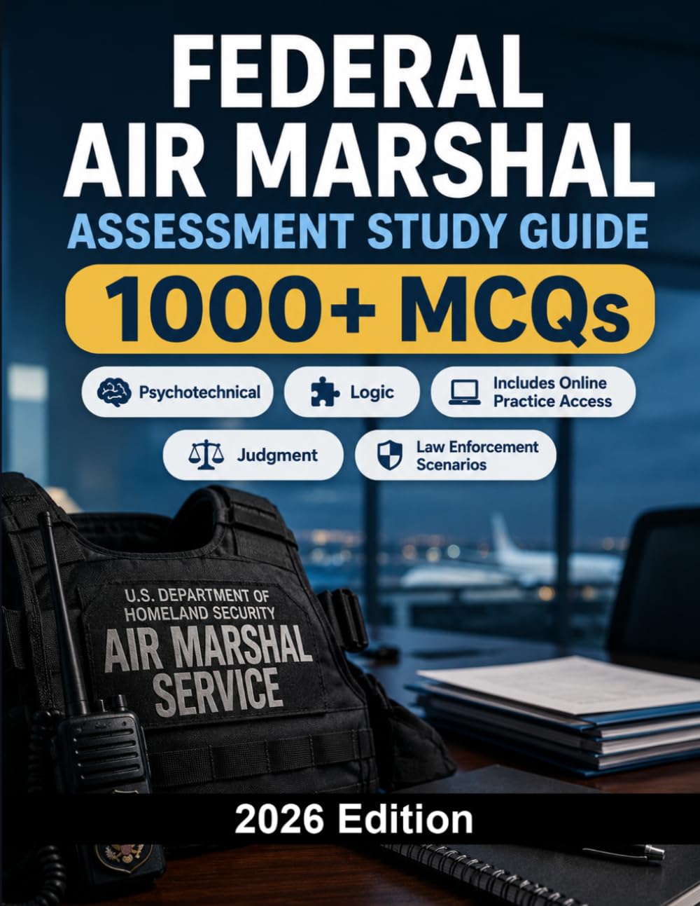 Federal Air Marshal Assessment Study Guide: 1000 MCQ practice questions for Federal Air Marshal selection with judgment, reasoning and law enforcement scenarios