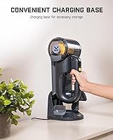 Vista 3 de Fanttik Fold V10 Ultra Deluxe Handheld Vacuum Cordless, 17kPa Suction Power, Charging Base, Pivot Nozzle, Up to 35 Mins Runtime, Smart LED Display