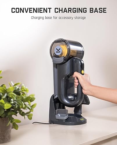 Miniatura 3 de Fanttik Fold V10 Ultra Deluxe - Aspiradora de mano inalámbrica, potencia de succión de 17 kPa, base de carga, boquilla giratoria, hasta 35 minutos