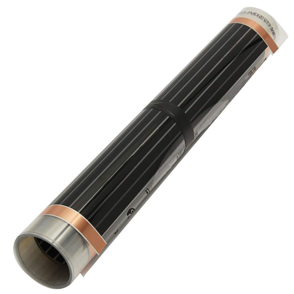 80Cm 2M / 3M / 4M 220V Infrarrojo Lejano Suelo Radiante Película De Vinilo Cristal Fibra De Carbono Suelo Radiante Película De Calentamiento - 2M