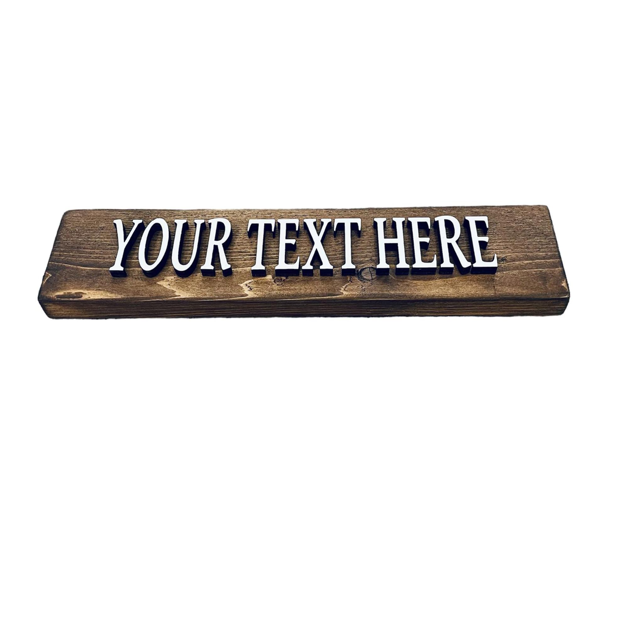 Insegna in legno personalizzata