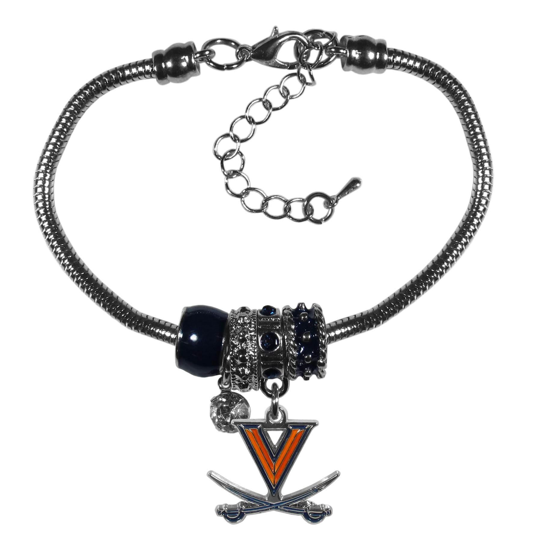 Siskiyou NCAA womens Euro Bead Bracelet