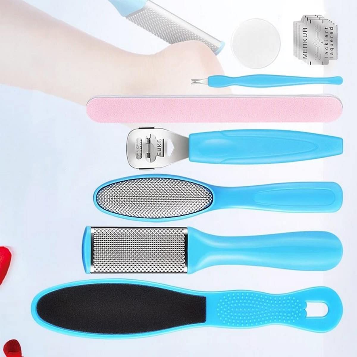 Pedicure Tools For Feet - Footfile Kit, Foot Scrubber | Scrub For Dead Skin-picture-35