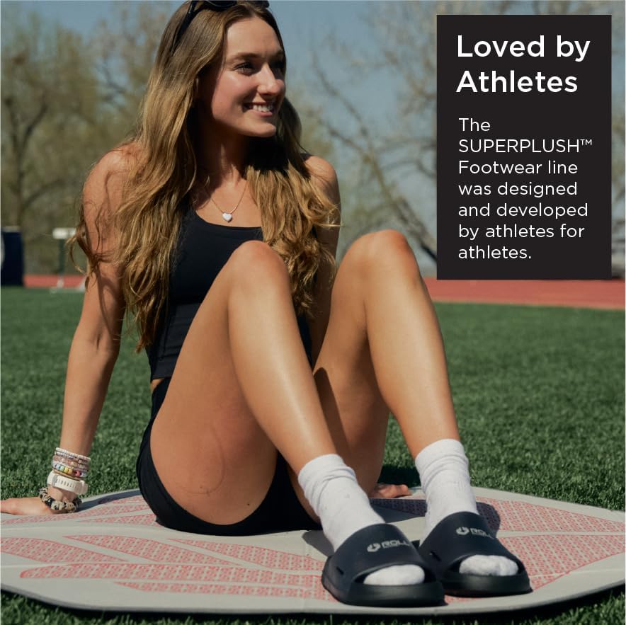ROLL Recovery Women's Sports Recovery Slides | Helps Relieve Pressure on Achilles Tendon and Plantar Fasciitis SUPERPLUSH - Image 2