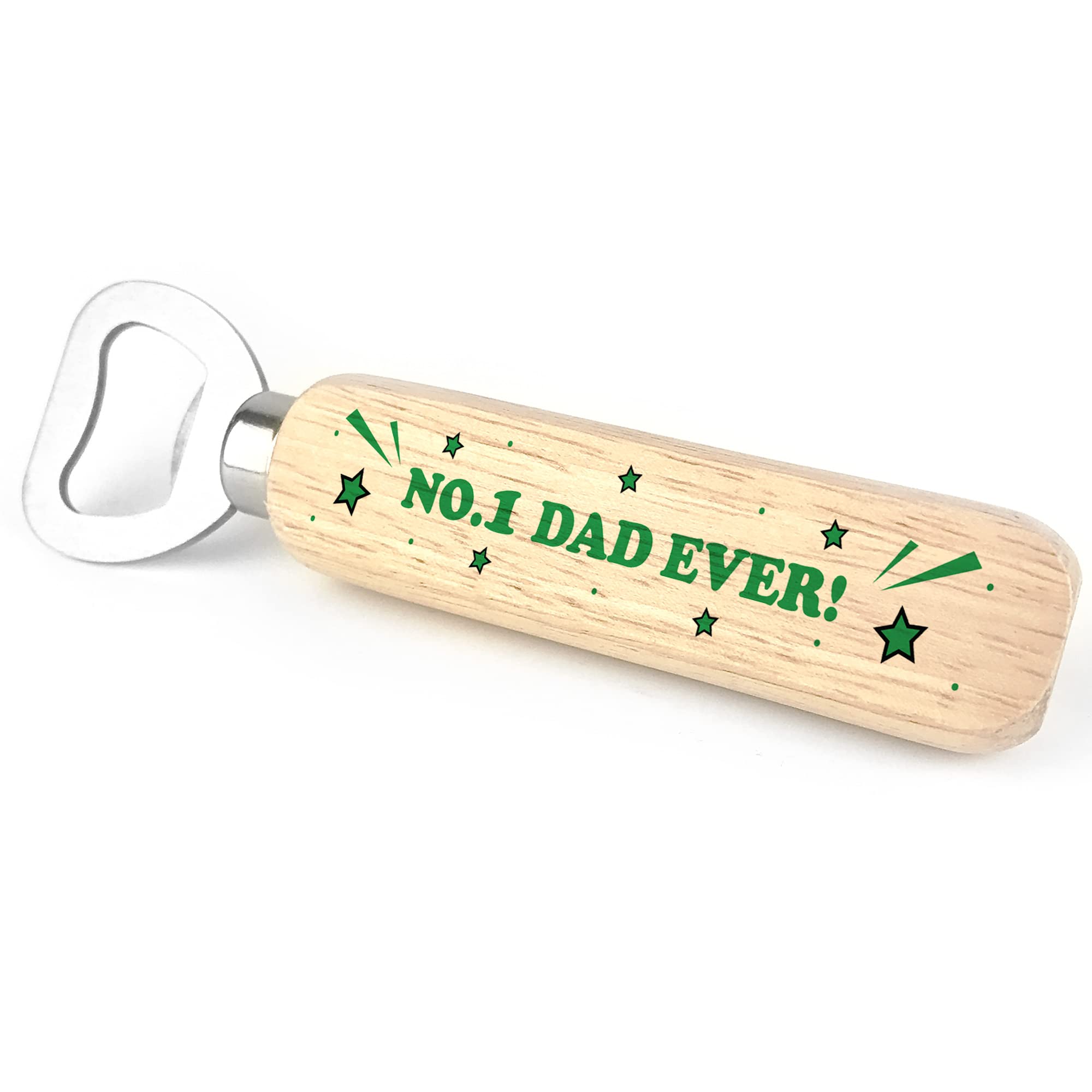 Novelty Gift for Dad Birthday Fathers Day Wooden Bottle Opener Gift from Daughter Son