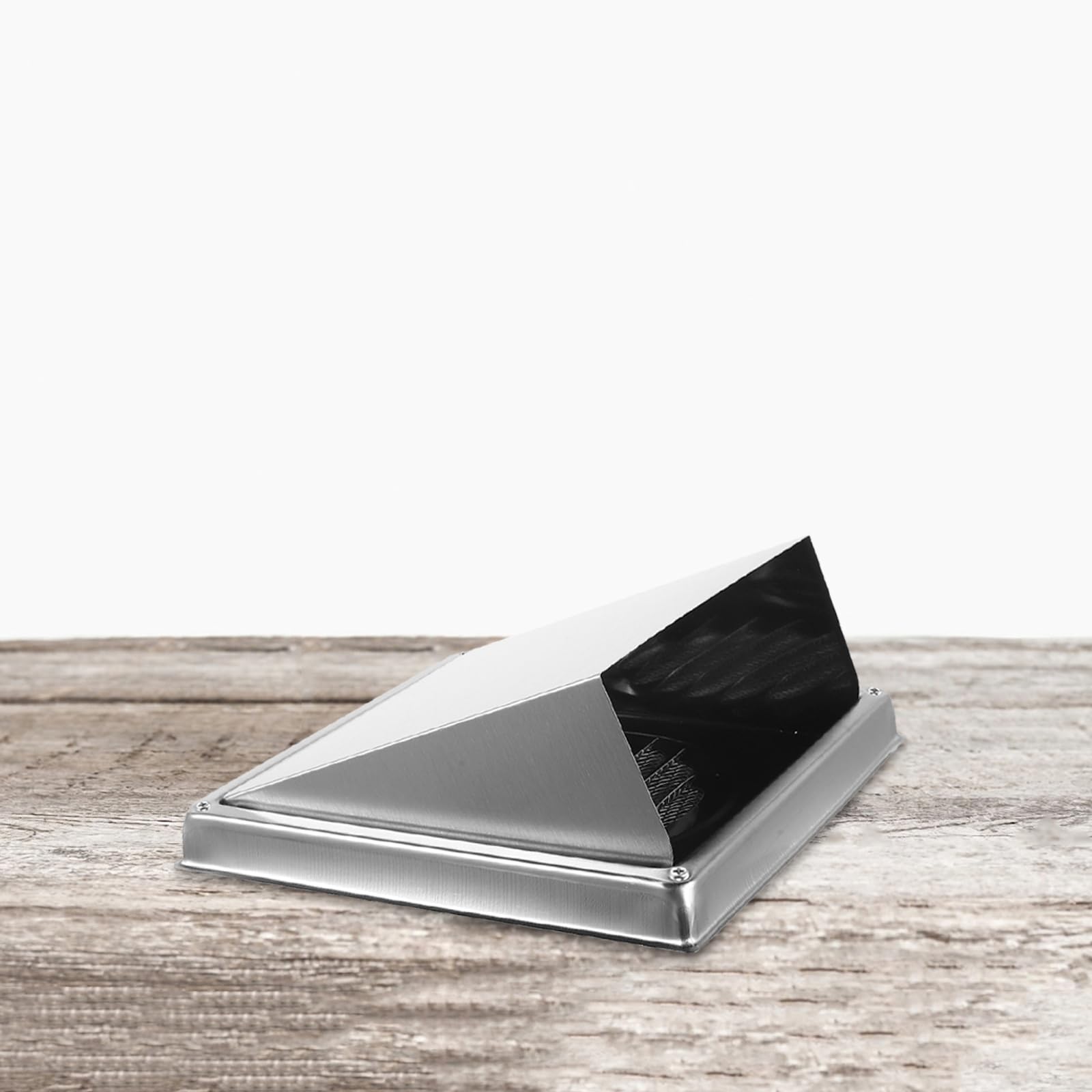 Homoyoyo Grille D’aération Murale en Acier Inoxydable 100 Mm Clapet Amovible, Capuchon de Conduit D’évacuation Allongé 200 Mm pour Sécheuse, Couvercle de Ventilation Extérieur Résistant