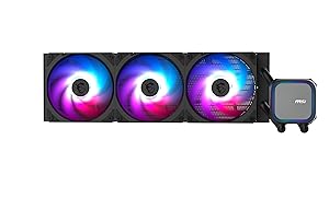 MSI MAG Coreliquid A13 360 - AIO ARGB CPU Liquid Cooler - 360mm Radiator - LGA 1700/1851 / AM5/AM4 Compatible - Triple 120mm ARGB PWM Fans, Black